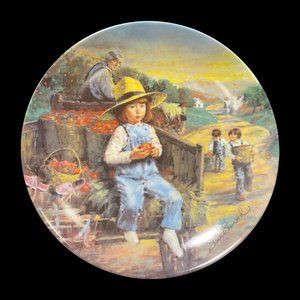 Vintage Stewart Sherwood Collector Plate "Pick of the Crop" , 1987